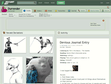 Tablet Screenshot of durrender.deviantart.com