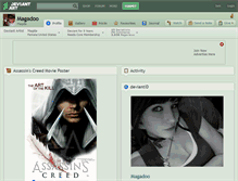 Tablet Screenshot of magadoo.deviantart.com