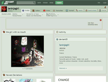 Tablet Screenshot of laninjagirl.deviantart.com