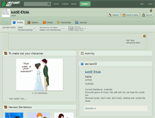 Tablet Screenshot of katie-eitak.deviantart.com