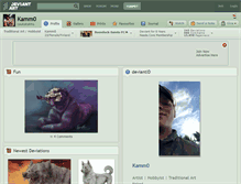 Tablet Screenshot of kamm0.deviantart.com