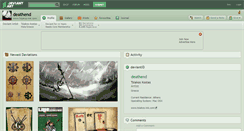 Desktop Screenshot of deathend.deviantart.com