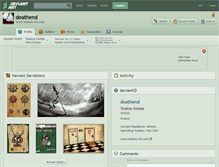 Tablet Screenshot of deathend.deviantart.com