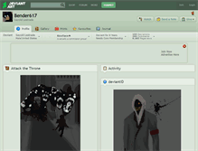 Tablet Screenshot of bender617.deviantart.com
