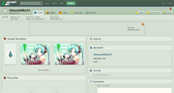 Desktop Screenshot of hatsunemiku93.deviantart.com