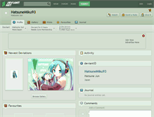 Tablet Screenshot of hatsunemiku93.deviantart.com