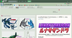 Desktop Screenshot of lunahydreigon.deviantart.com