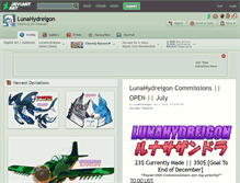 Tablet Screenshot of lunahydreigon.deviantart.com