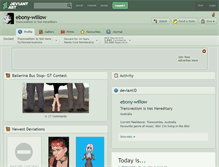 Tablet Screenshot of ebony-willow.deviantart.com