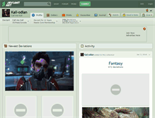 Tablet Screenshot of kail-odian.deviantart.com