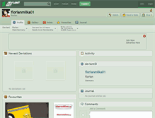Tablet Screenshot of florianmilka01.deviantart.com