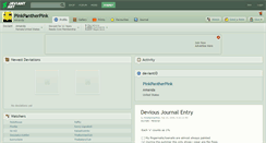 Desktop Screenshot of pinkpantherpink.deviantart.com