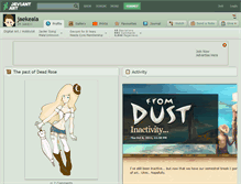 Tablet Screenshot of jaekeala.deviantart.com