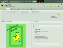 Tablet Screenshot of edge-wolf.deviantart.com