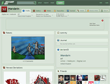 Tablet Screenshot of imandarin.deviantart.com