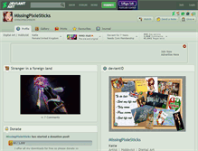 Tablet Screenshot of missingpixiesticks.deviantart.com