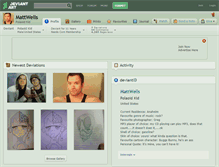 Tablet Screenshot of mattwells.deviantart.com