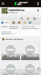 Mobile Screenshot of maitrefenrys.deviantart.com