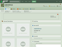 Tablet Screenshot of maitrefenrys.deviantart.com
