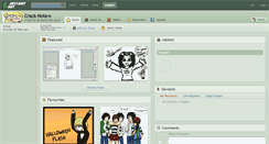 Desktop Screenshot of crack-note.deviantart.com