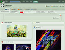 Tablet Screenshot of mahasesen.deviantart.com