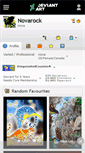 Mobile Screenshot of novarock.deviantart.com