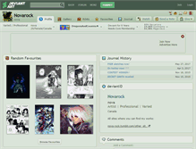 Tablet Screenshot of novarock.deviantart.com