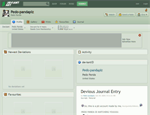 Tablet Screenshot of pedo-pandaplz.deviantart.com