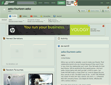Tablet Screenshot of aeko-fourteen-aeko.deviantart.com