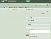 Tablet Screenshot of dark-katora.deviantart.com