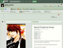 Tablet Screenshot of darklunah26.deviantart.com