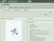 Tablet Screenshot of bear-bear.deviantart.com