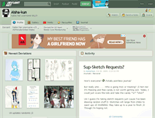 Tablet Screenshot of aisha-kun.deviantart.com