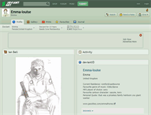 Tablet Screenshot of emma-louise.deviantart.com