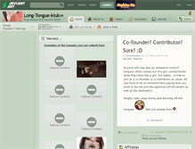 Tablet Screenshot of long-tongue-klub.deviantart.com
