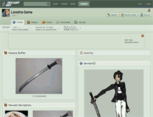 Tablet Screenshot of leostra-sama.deviantart.com