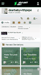 Mobile Screenshot of dearbabywithpepe.deviantart.com