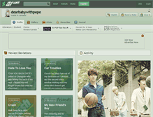Tablet Screenshot of dearbabywithpepe.deviantart.com