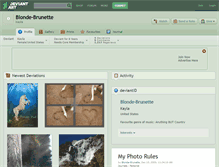 Tablet Screenshot of blonde-brunette.deviantart.com