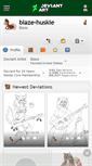 Mobile Screenshot of blaze-huskie.deviantart.com