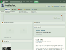 Tablet Screenshot of mixedclanclub.deviantart.com