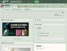 Tablet Screenshot of c05m0.deviantart.com