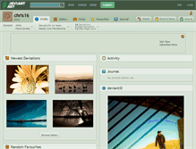 Tablet Screenshot of chris16.deviantart.com