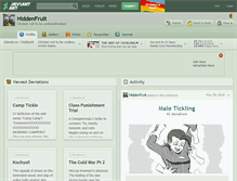 Tablet Screenshot of hiddenfruit.deviantart.com