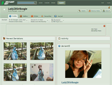 Tablet Screenshot of ladyz8sirboogie.deviantart.com