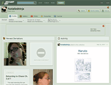 Tablet Screenshot of foxtailedninja.deviantart.com