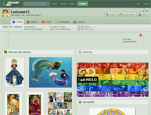 Tablet Screenshot of luckysee12.deviantart.com