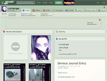 Tablet Screenshot of lornarope.deviantart.com