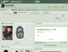 Tablet Screenshot of haushinkarp.deviantart.com
