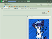 Tablet Screenshot of nightbluemoon.deviantart.com